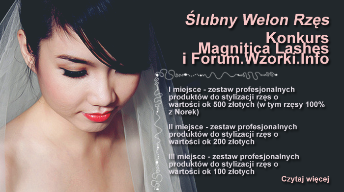 Konkurs – Ślubny welon rzęs